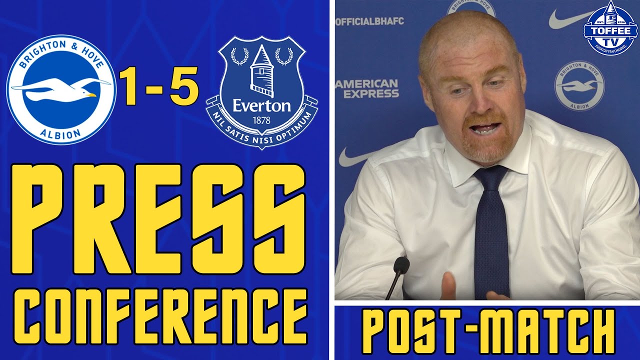 Featured image for “VIDEO: Brighton And Hove Albion 1-5 Everton | Sean Dyche’s Reaction”