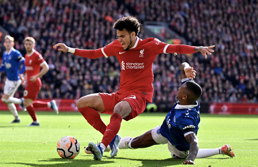 Featured image for “Salah’s brace and debatable decisions sink Everton on derby day”