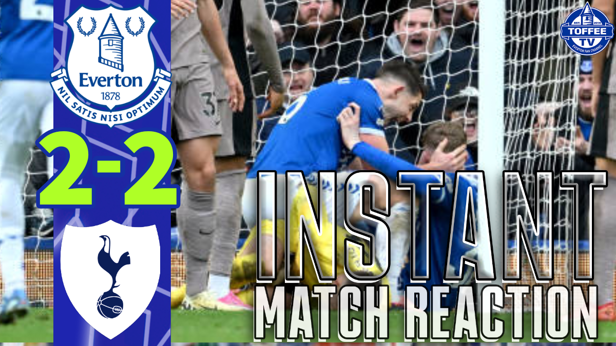 Featured image for “VIDEO: Everton 2-2 Tottenham Hotspur | Gwladys Street Reaction”